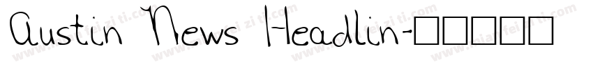 Austin News Headlin字体转换